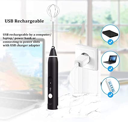 Rechargeable Electric Coffee Mixer