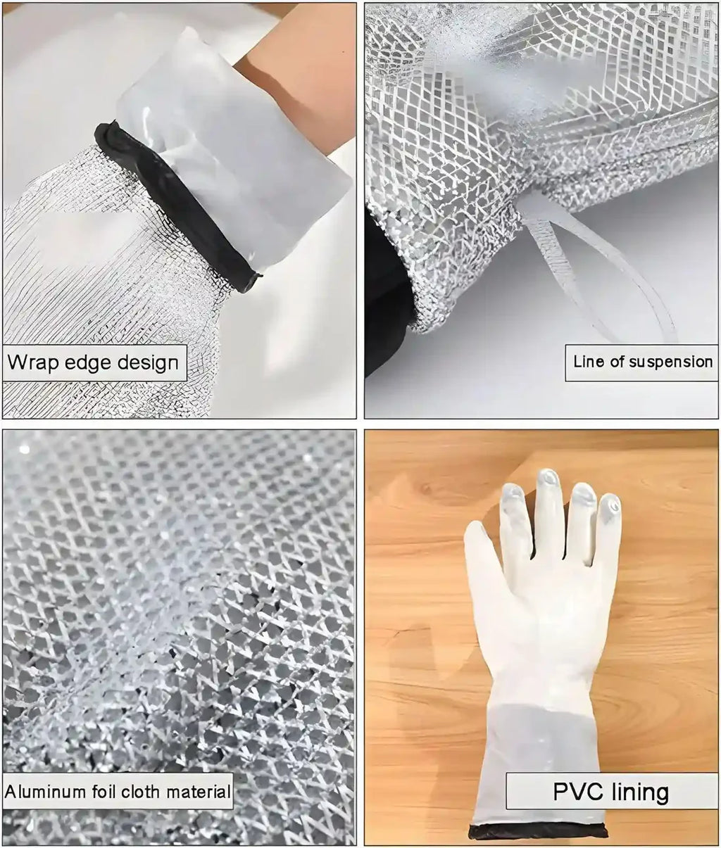 Pair Multipurpose Wire Dishwashing Gloves
