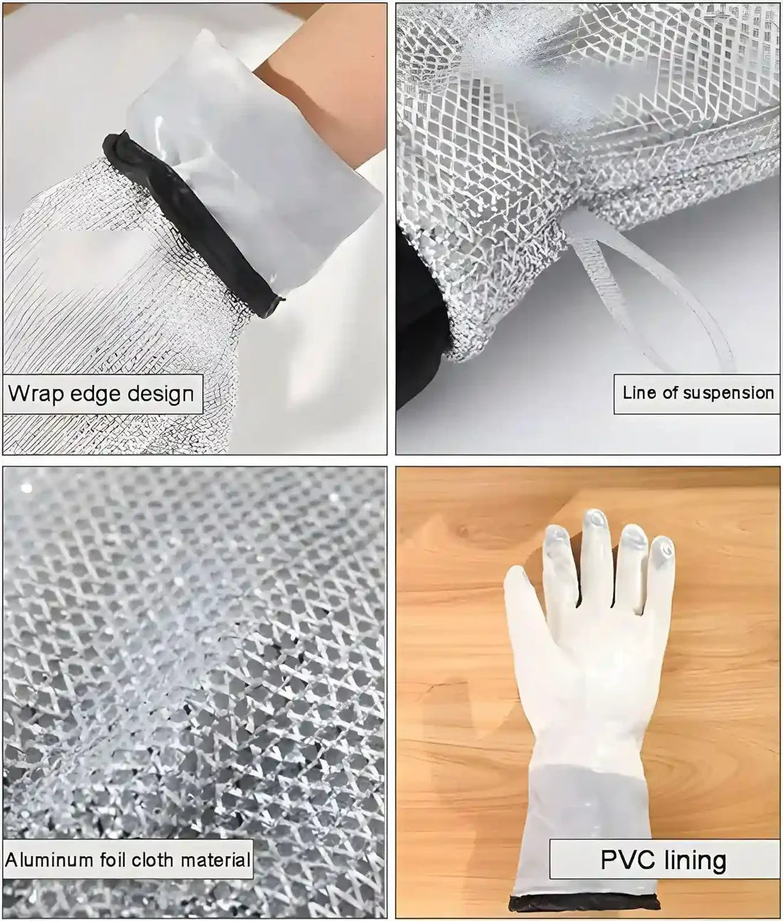 Pair Multipurpose Wire Dishwashing Gloves