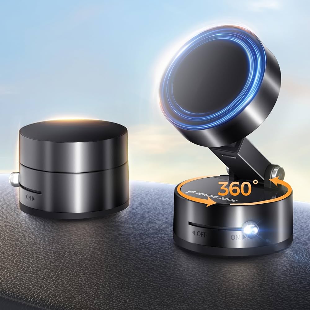 Vacuum Magnetic Phone Holder for Car Dashboard