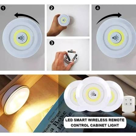 Pack Of 3 LED Remote Control Lights