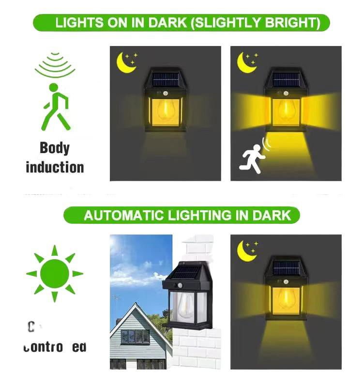Solar Tungsten Filament Wall Lamp